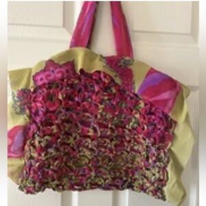 SUSAN RIEDWEG Woven Fabric Art To Wear Purse NWT. Made in The Boonies. Retired